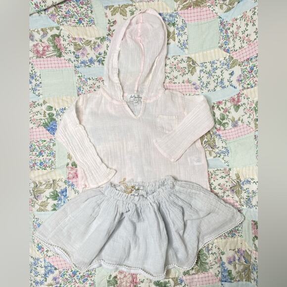 loveshackfancy cotton 2-piece outfit toddler 18-36 month Romy & the‎ bunnies - Picture 1 of 10